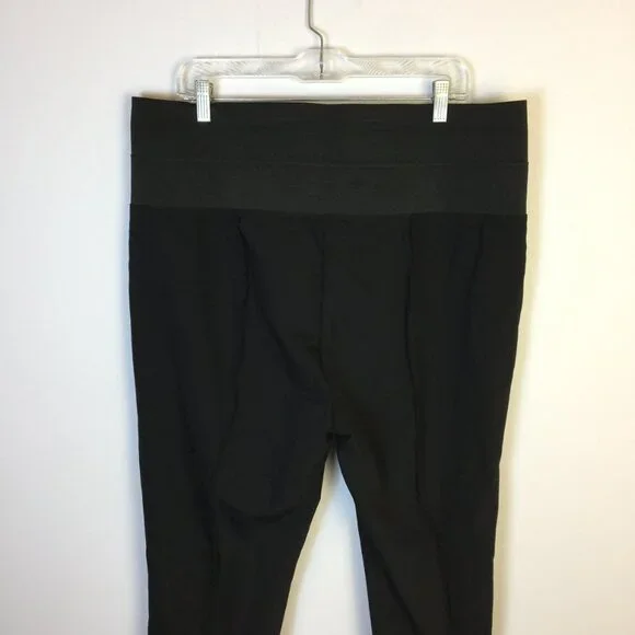 Like new! Lafayette 148 New York Pull On Pants Trousers XXL Womens Black Knit - Picture 15 of 16